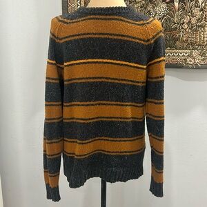 Hawkings McGill Black Orange‎ Wide Striped Pull Over Sweater. Size S (B4)